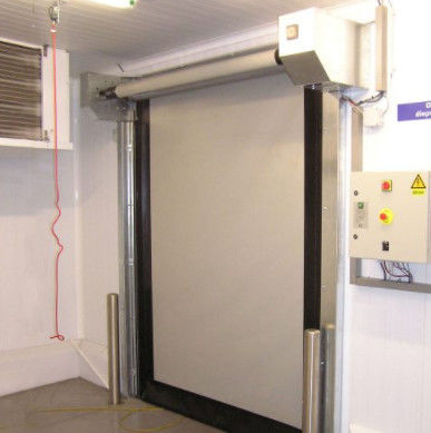 पारदर्शी फास्ट रोलर शटर दरवाजे फास्ट एक्टिंग वेयरहाउस इलेक्ट्रिक पीवीसी हाई स्पीड ज़िपर