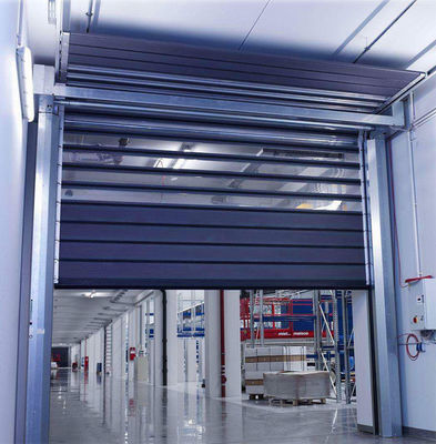 औद्योगिक आवश्यकताओं के लिए एल्यूमीनियम पारदर्शी उच्च गति सर्पिल दरवाजा सुरक्षा और दक्षता तेजी से धातु उच्च गति ओवरहेड