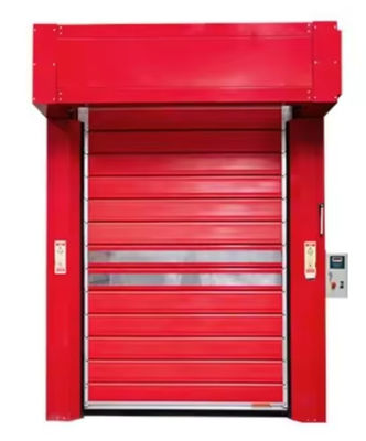 पीएलसी नियंत्रण प्रणाली के साथ एल्यूमीनियम स्पीड सर्पिल दरवाजा 0.75KW मोटर पावर निर्माता की प्रत्यक्ष बिक्री