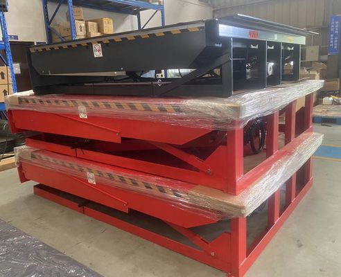 25000-40000LBS क्षमता सुरक्षित डिजाइन कार्यशाला स्वचालित डॉक प्लेट डॉक दरवाजा स्तर भारी शुल्क हाइड्रोलिक