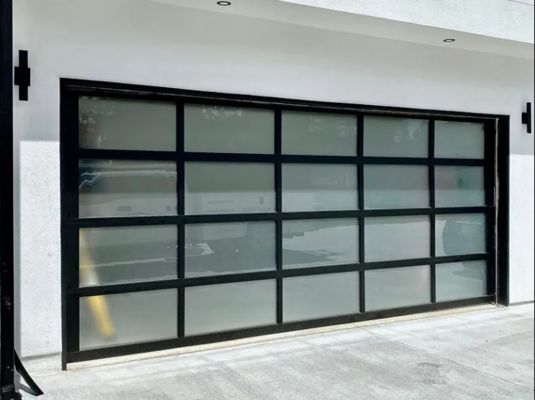 Water Tightness Class 3 Transparent Chinese Manufacturer Hot Selling Sectional Modern Design Residential Automatic Overhead Garage Door