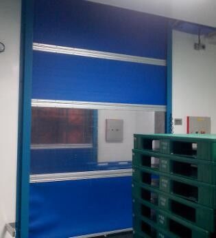 बिक्री के लिए पीवीसी स्वचालित फास्ट स्पीड रैपिड रोलर दरवाजे स्टेनलेस स्टील रोलिंग शटर दरवाजे