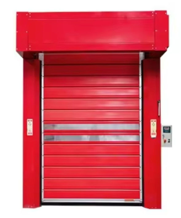 पीएलसी नियंत्रण प्रणाली के साथ एल्यूमीनियम स्पीड सर्पिल दरवाजा 0.75KW मोटर पावर निर्माता की प्रत्यक्ष बिक्री