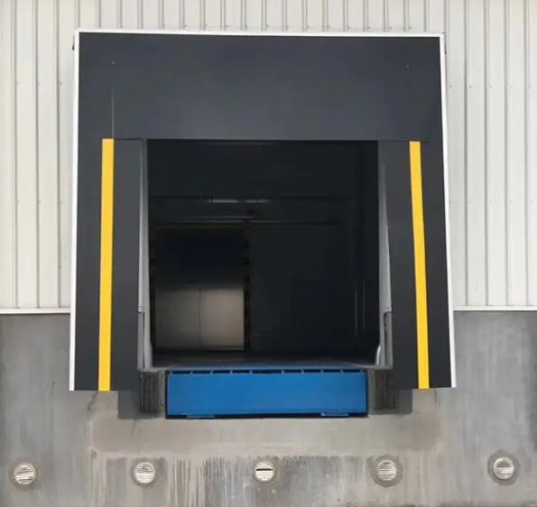 स्पंज डॉक शेल्टर औद्योगिक दरवाजा डॉक निर्माताओं के लोडिंग डॉक शेल्टर जो रसद और गोदाम वातावरण के लिए लोडिंग समाधान प्रदान करते हैं